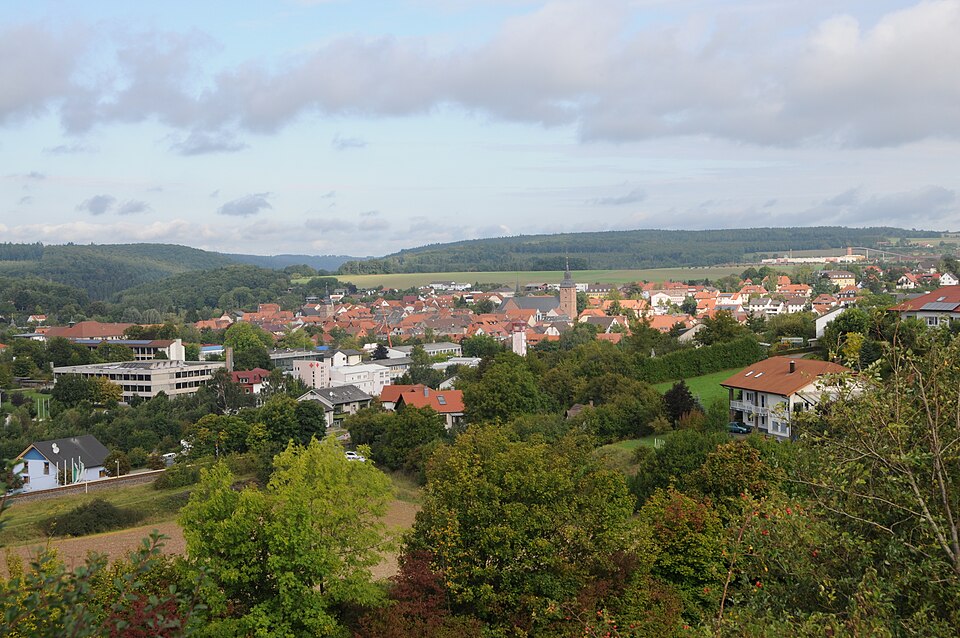 Umzug von Buchen in Odenwald nach Zypern per Palette: Stadtansicht Buchen in Odenwald
