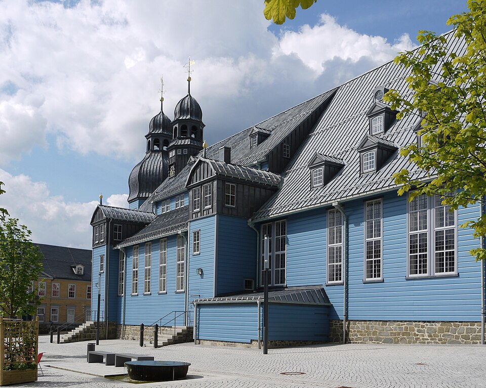 Umzug von Clausthal-Zellerfeld nach Zypern per Container: Marktkirche, Außenansicht in Clausthal-Zellerfeld