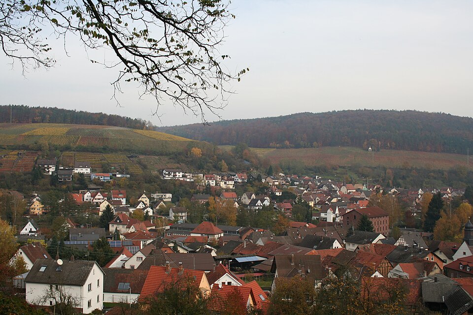 Umzug von Elsenfeld nach Zypern per Container: Blick über Rück-hinten-und Schippach-vorne in Elsenfeld – Foto: Sebastian Bopp, CC BY-SA 3.0 de, via Wikimedia Commons Umzug von Elsenfeld nach Zypern per Container: Blick über Rück-hinten-und Schippach-vorne in Elsenfeld