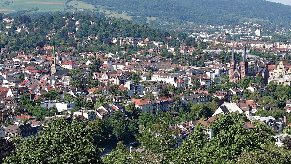 Umzug von Freiburg im Breisgau nach Zypern per Container: Schlossbergblick Freiburg i. B. in Freiburg im Breisgau