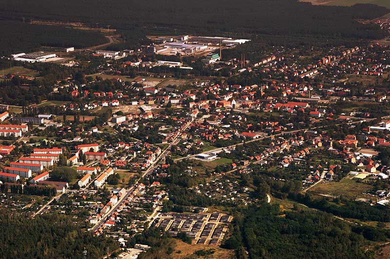 Umzug von Großräschen nach Zypern per Container: Großräschen Luftbild