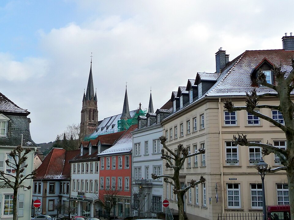 Umzug von Kusel nach Zypern per Container: Kusel Blick vom Marktplatz