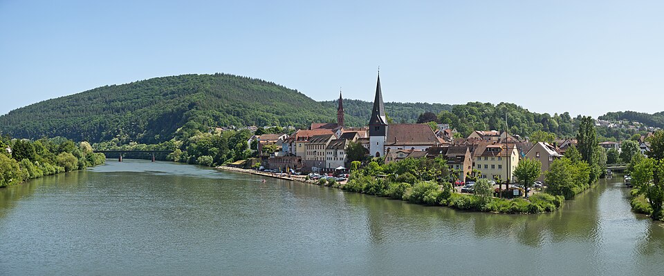 Umzug von Neckargemünd nach Zypern per Container: Stadtansicht Neckargemünd