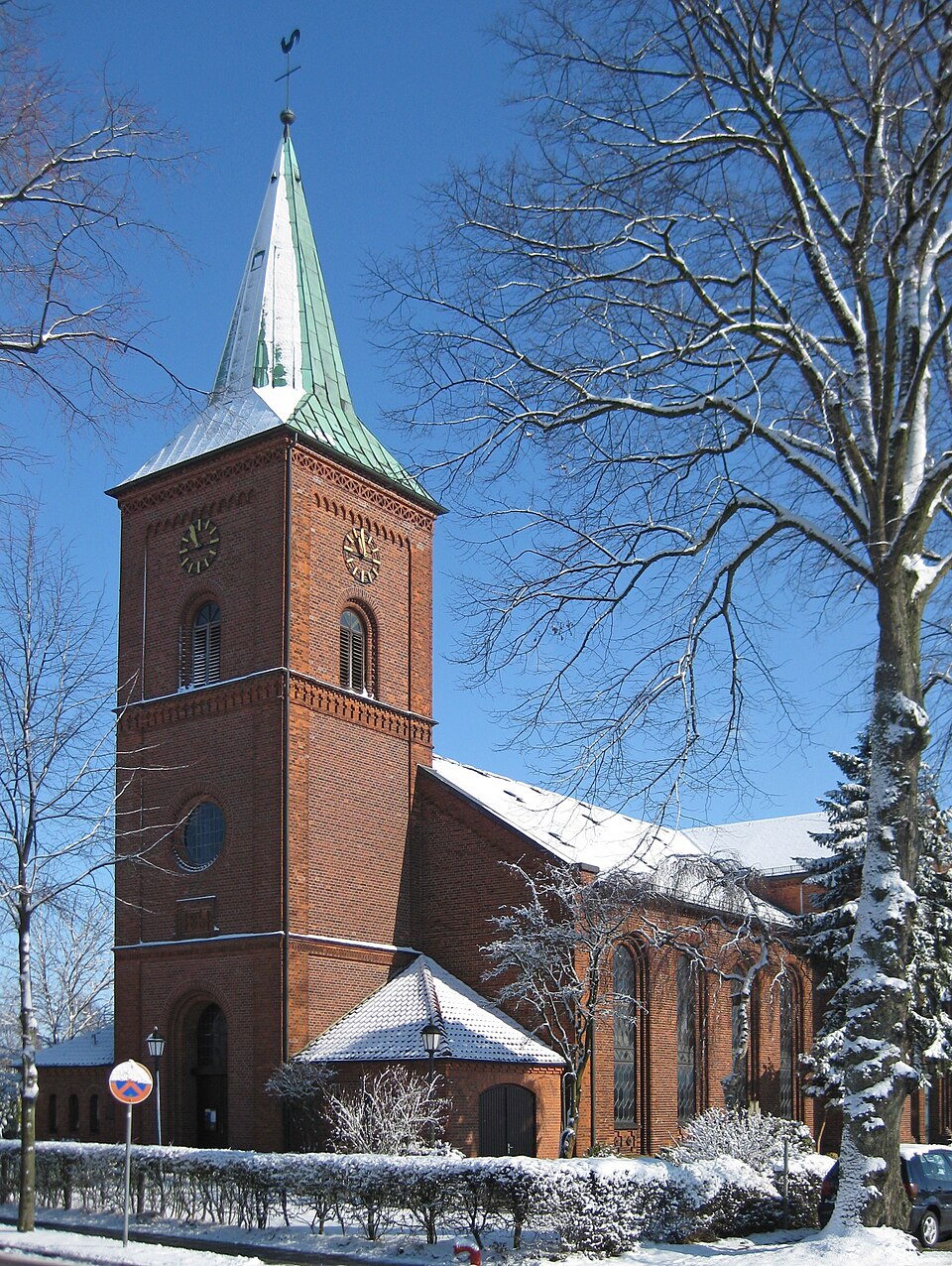Umzug von Oyten nach Zypern per Container: Kirche oyten – Foto: Hegis, Public domain, via Wikimedia Commons Umzug von Oyten nach Zypern per Container: Kirche oyten