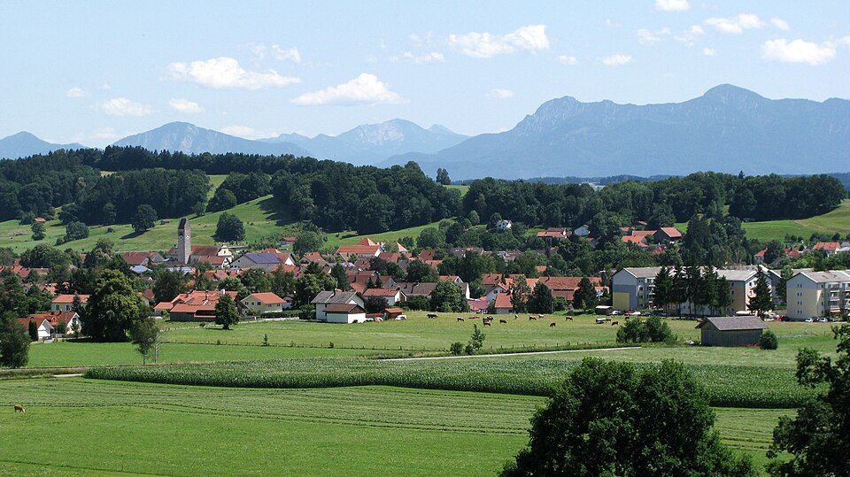 Umzug von Peißenberg nach Zypern per Container: Stadtansicht Peißenberg