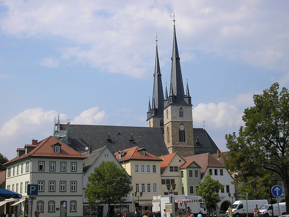 Umzug von Saalfeld nach Zypern per Container: Stadtkirche Saalfeld