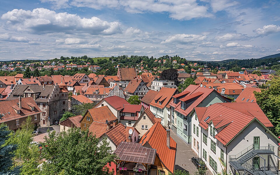 Umzug von Schmalkalden nach Zypern per Container: Thuringia Schmalkalden view from Schloss Wilhelmsburg – Foto: A.Savin, FAL, via Wikimedia Commons Umzug von Schmalkalden nach Zypern per Container: Thuringia Schmalkalden view from Schloss Wilhelmsburg