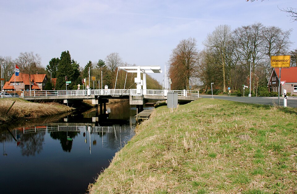Umzug von Wiesmoor nach Zypern per Container: Ortseingang Wiesmoor msu