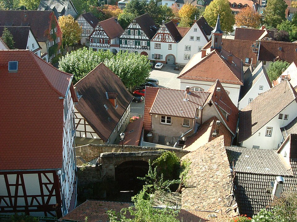 Umzug von Zwingenberg nach Zypern per Container: Stadtansicht Zwingenberg